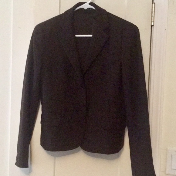 Adorable chocolate tweed Theory blazer! - Picture 1 of 2